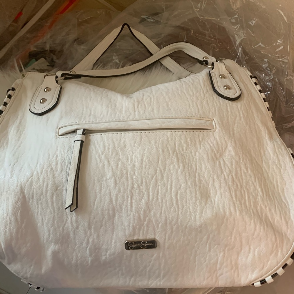 Jessica Simpson white large tote